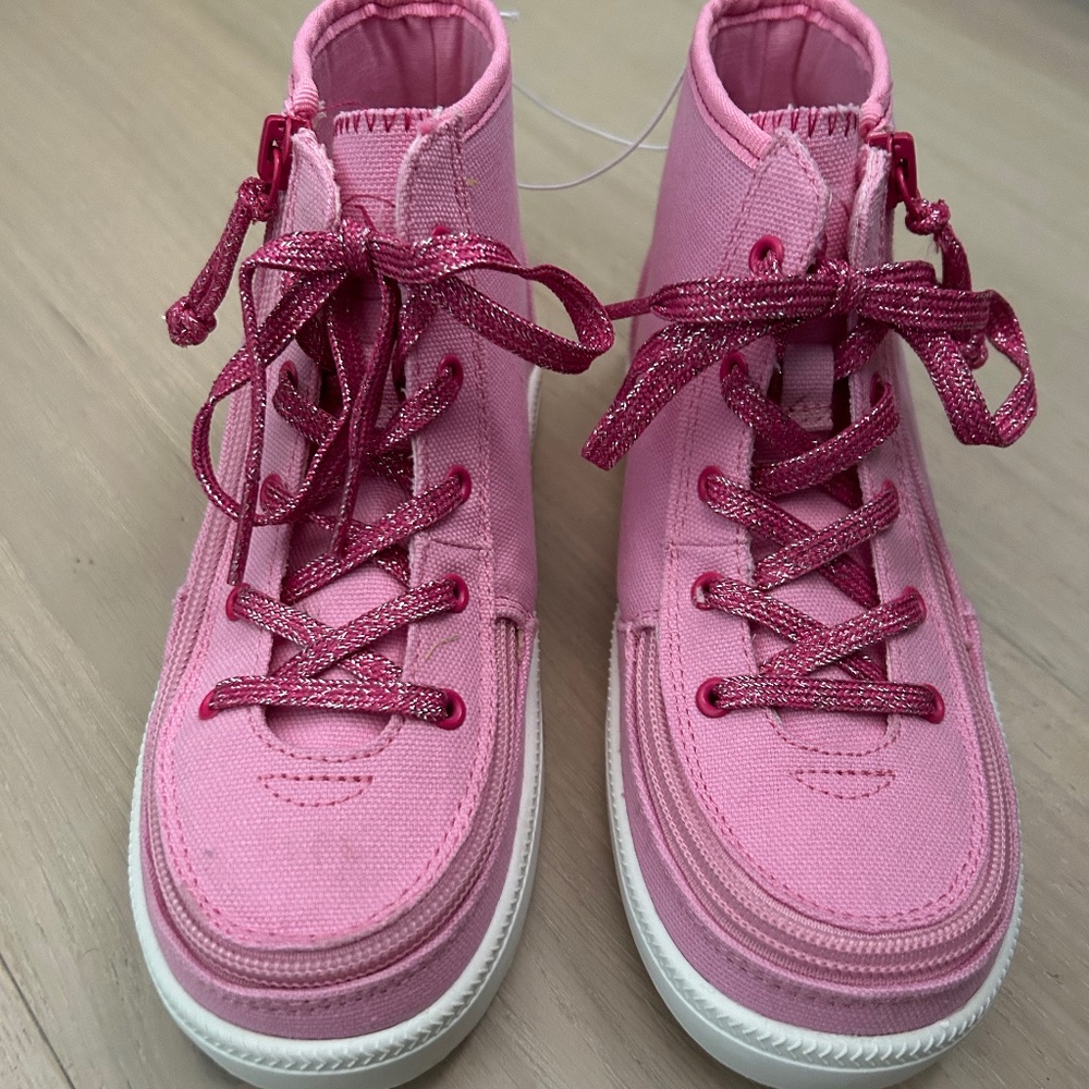 Girls Pink BILLY Footwear Haring Essential Hi Top, Size 2